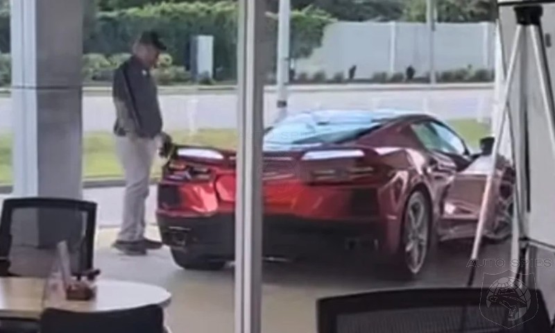 WATCH: Man Walks Up And STEALS A C8 Corvette From A Dealership